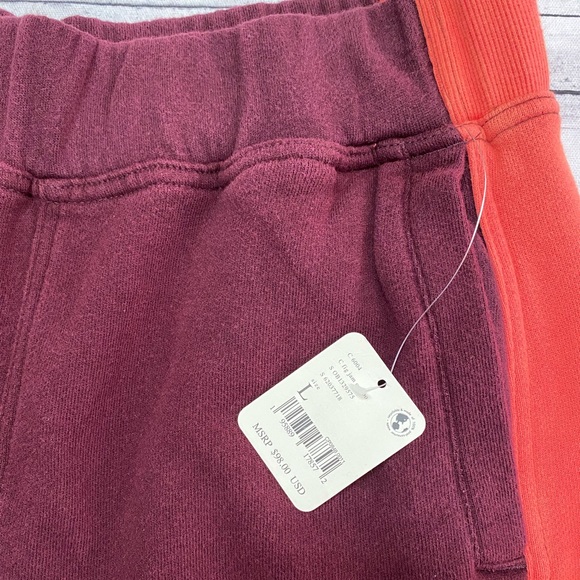 Free People Burgundy and Orange Wide-Leg Pants - Picture 7 of 7